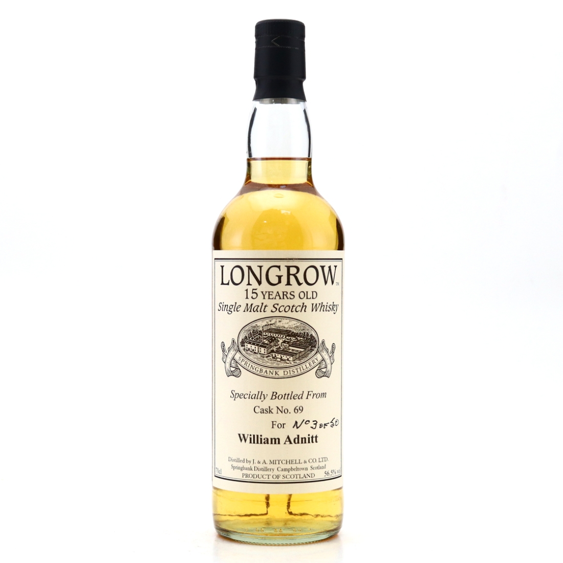 Longrow 15 Year Old Cask #69 / William Adnitt