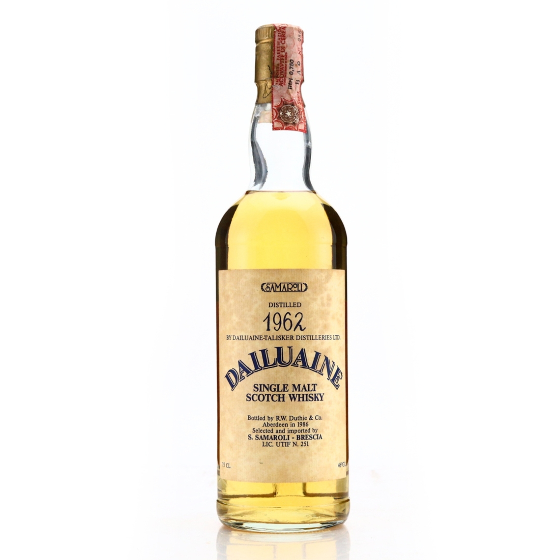 Dailuaine 1962 Samaroli / Curved Distillery Label