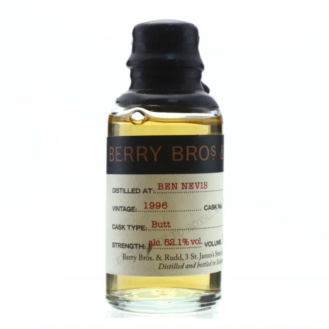 Ben Nevis 1996 Berry Brothers and Rudd Single Cask #1196 Sample