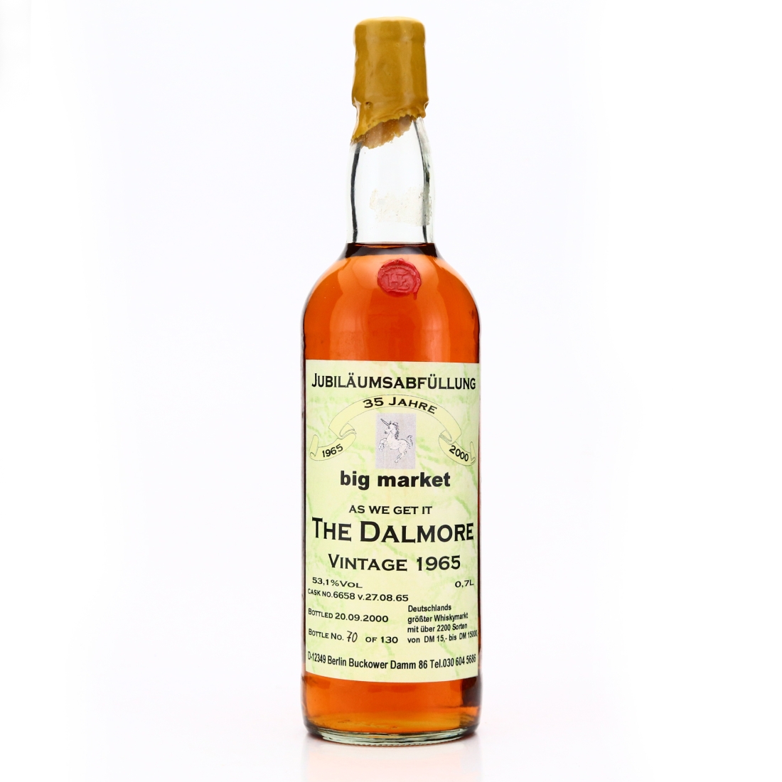 Dalmore 1965 Big Market 35 Year Old