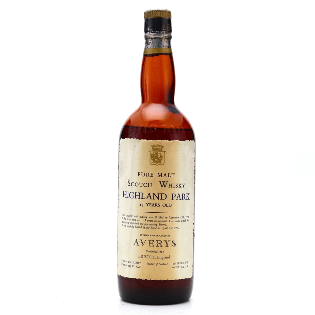 Highland Park 1956 Averys 13 Year Old