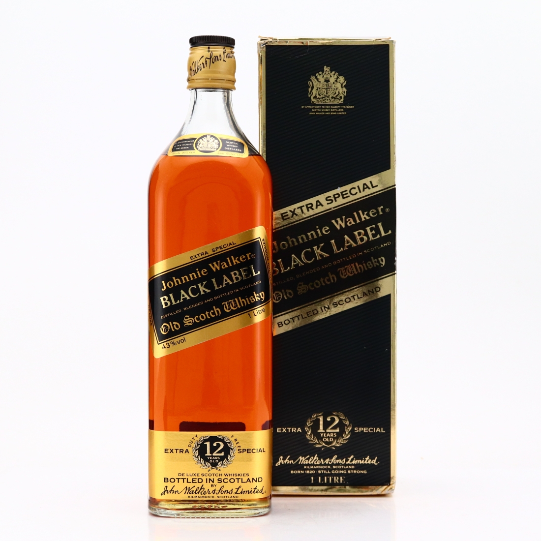 Johnnie Walker Black Label 12 Year Old 1 Litre