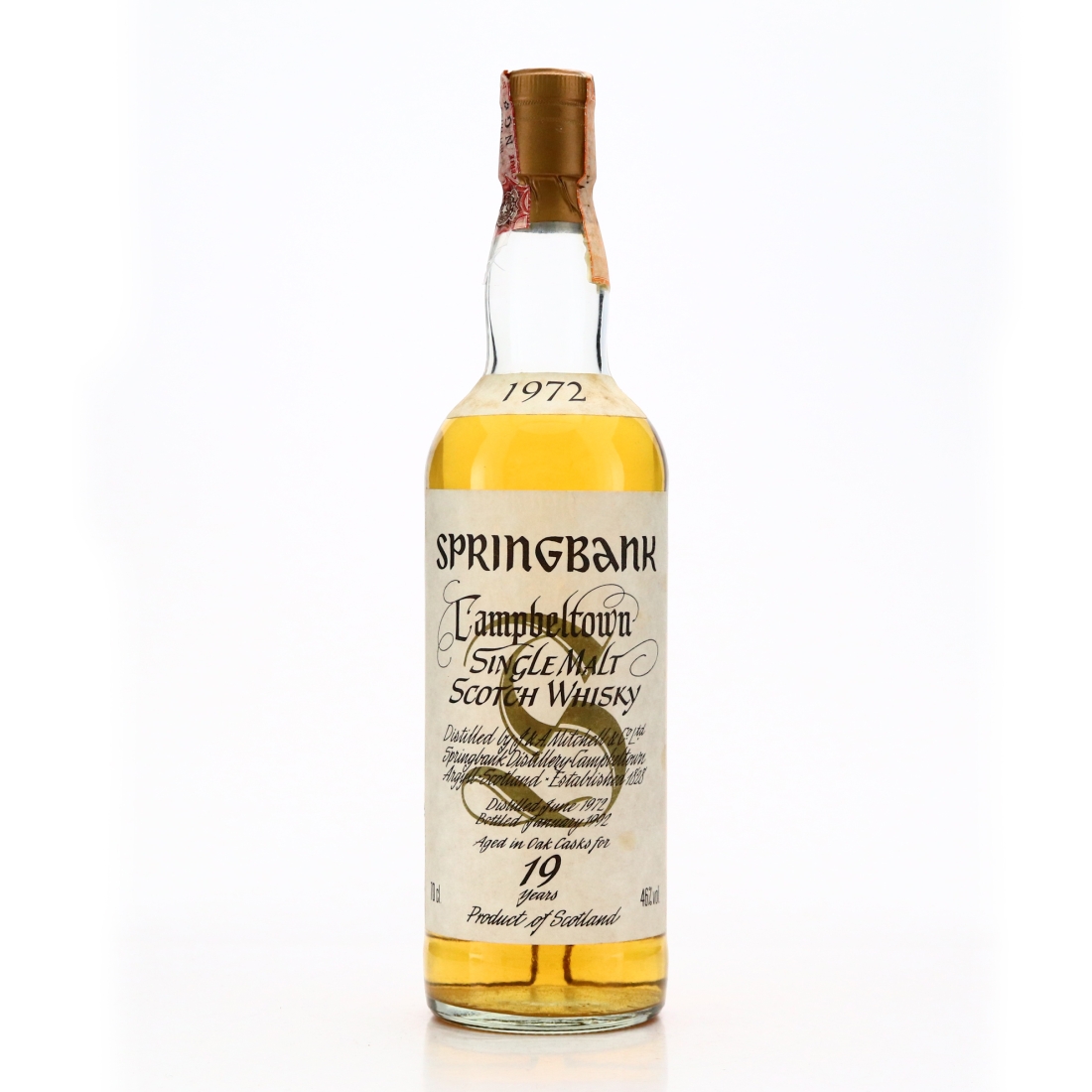 Springbank 1972 19 Year Old / Velier Import