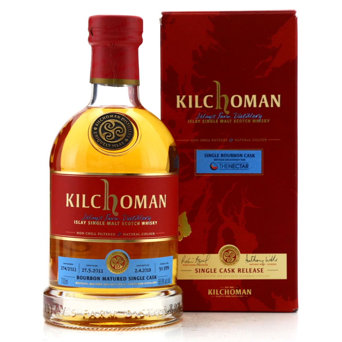 Kilchoman 2011 Single Bourbon Cask #274 / The Nectar