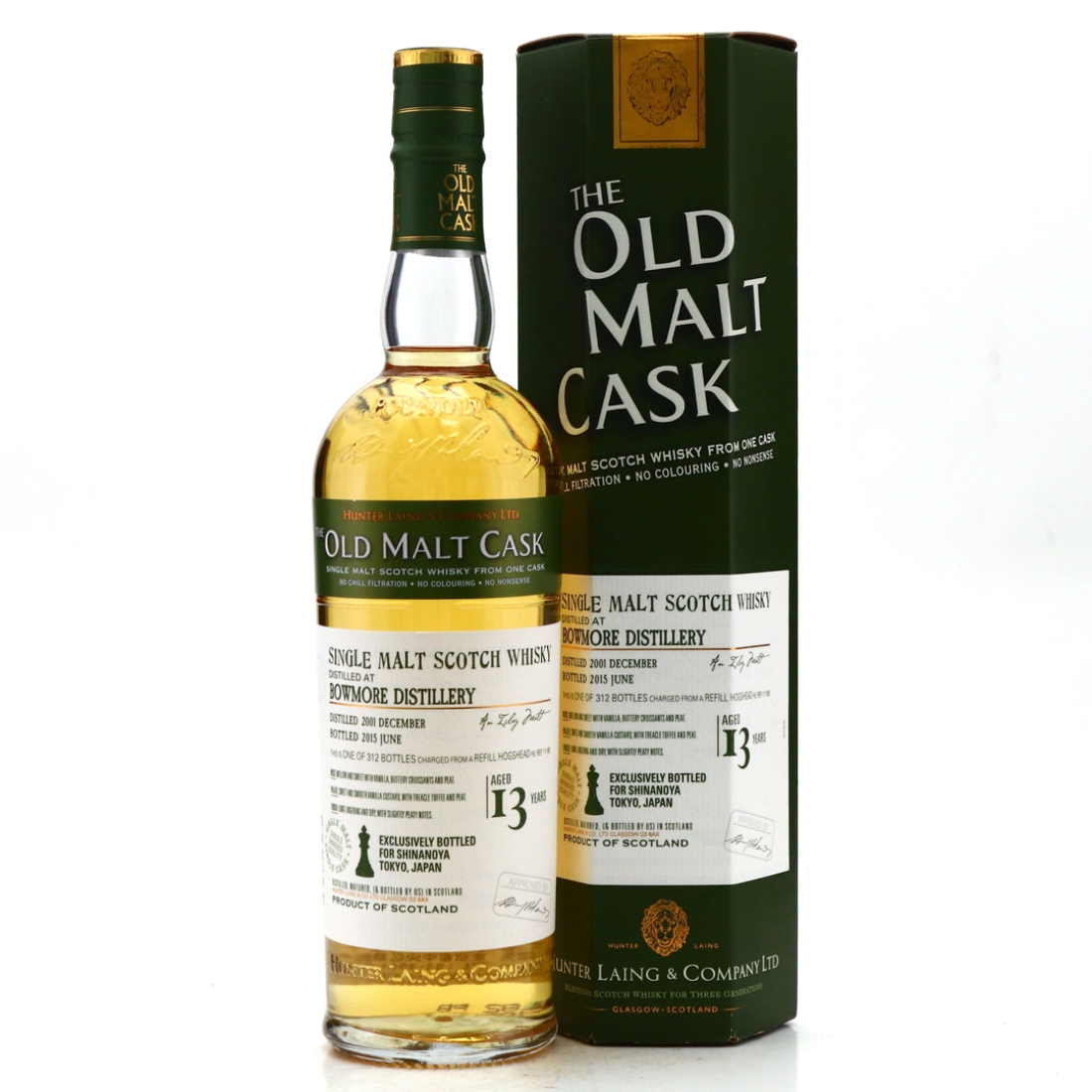 Bowmore 2001 Hunter Laing 13 Year Old / Shinanoya