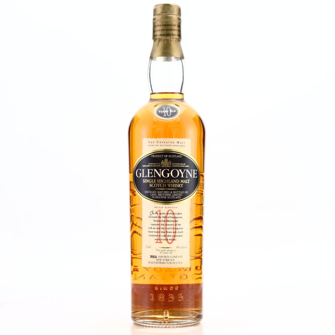 Glengoyne 10 Year Old 75cl pre-2006 / US Import