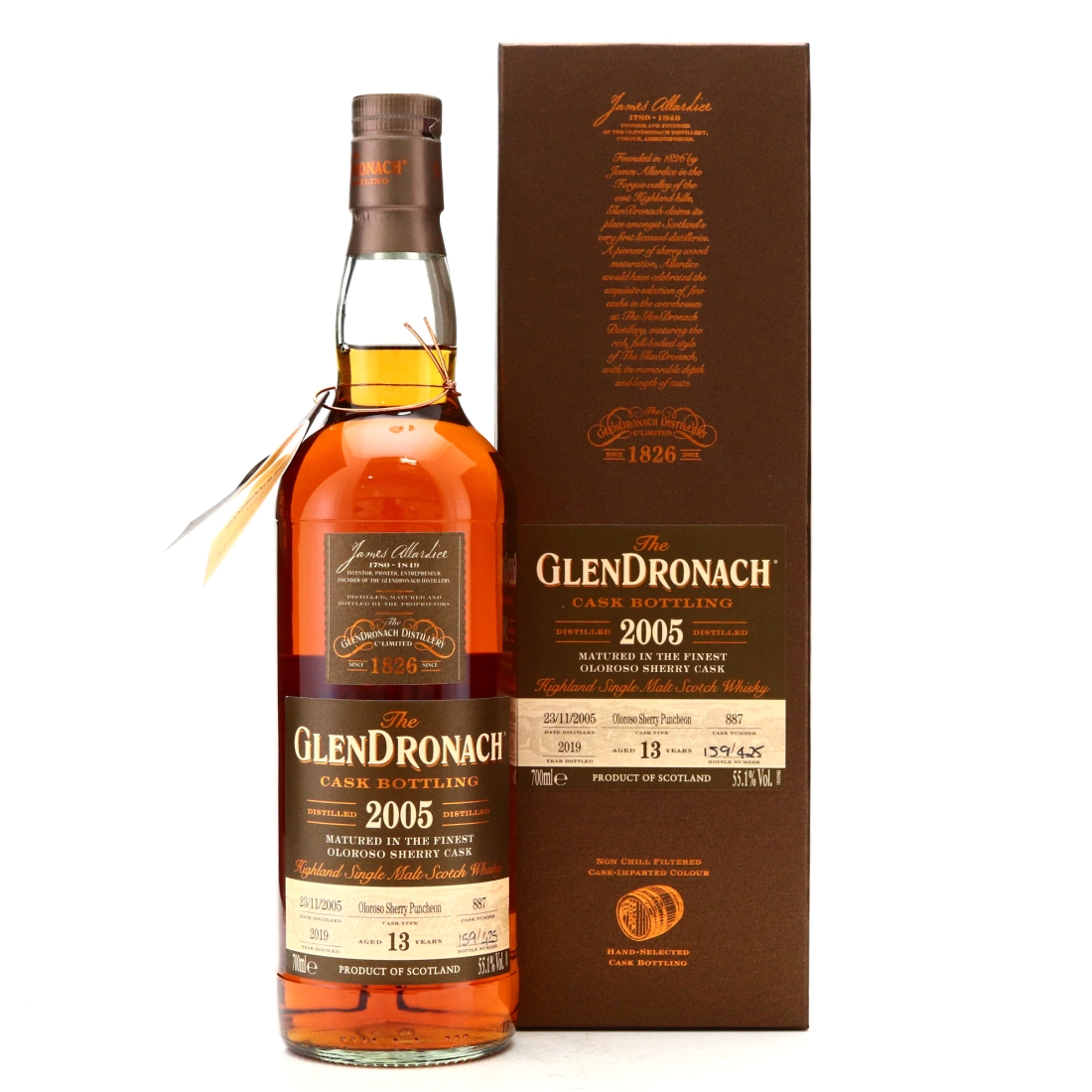 Glendronach 2005 Single Oloroso Cask 13 Year Old #887