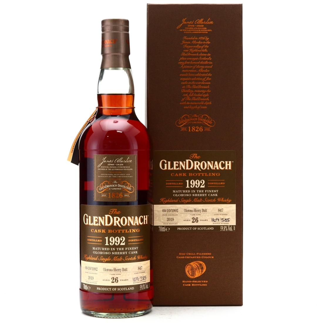 Glendronach 1992 Single Oloroso Cask 26 Year Old #847
