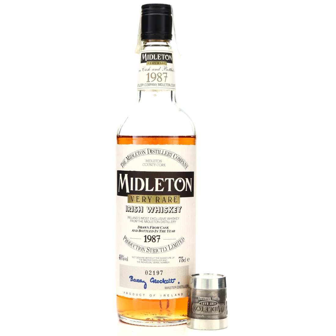 Midleton Very Rare 1987 Edition with Mullingar Pewter Jigger