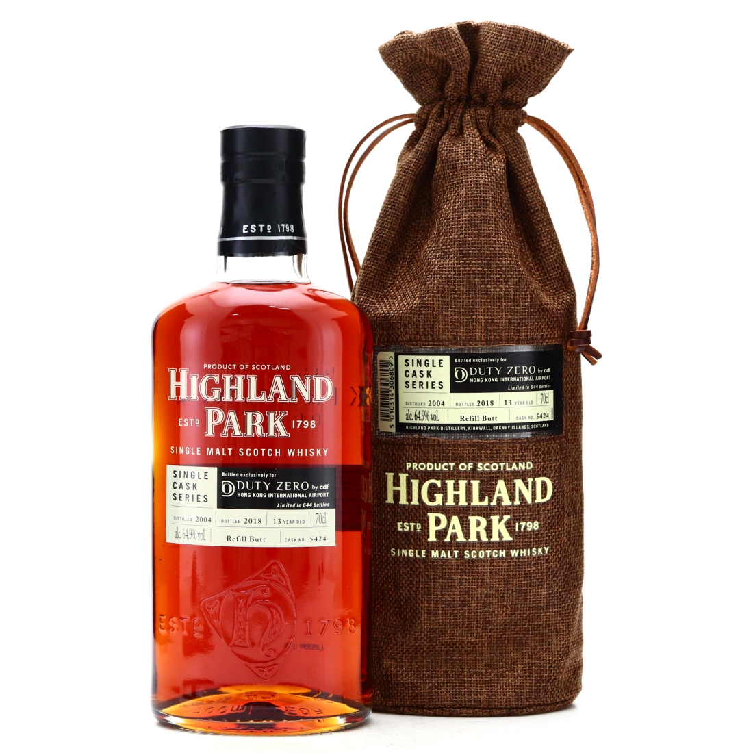 Highland Park 2004 Single Cask 13 Year Old #5424 / Hong Kong International Airport