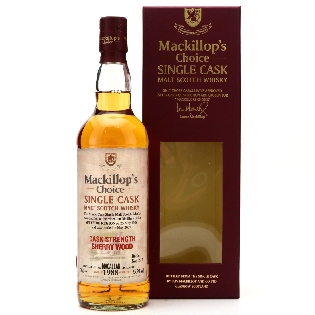 Macallan 1988 Mackillop's Choice