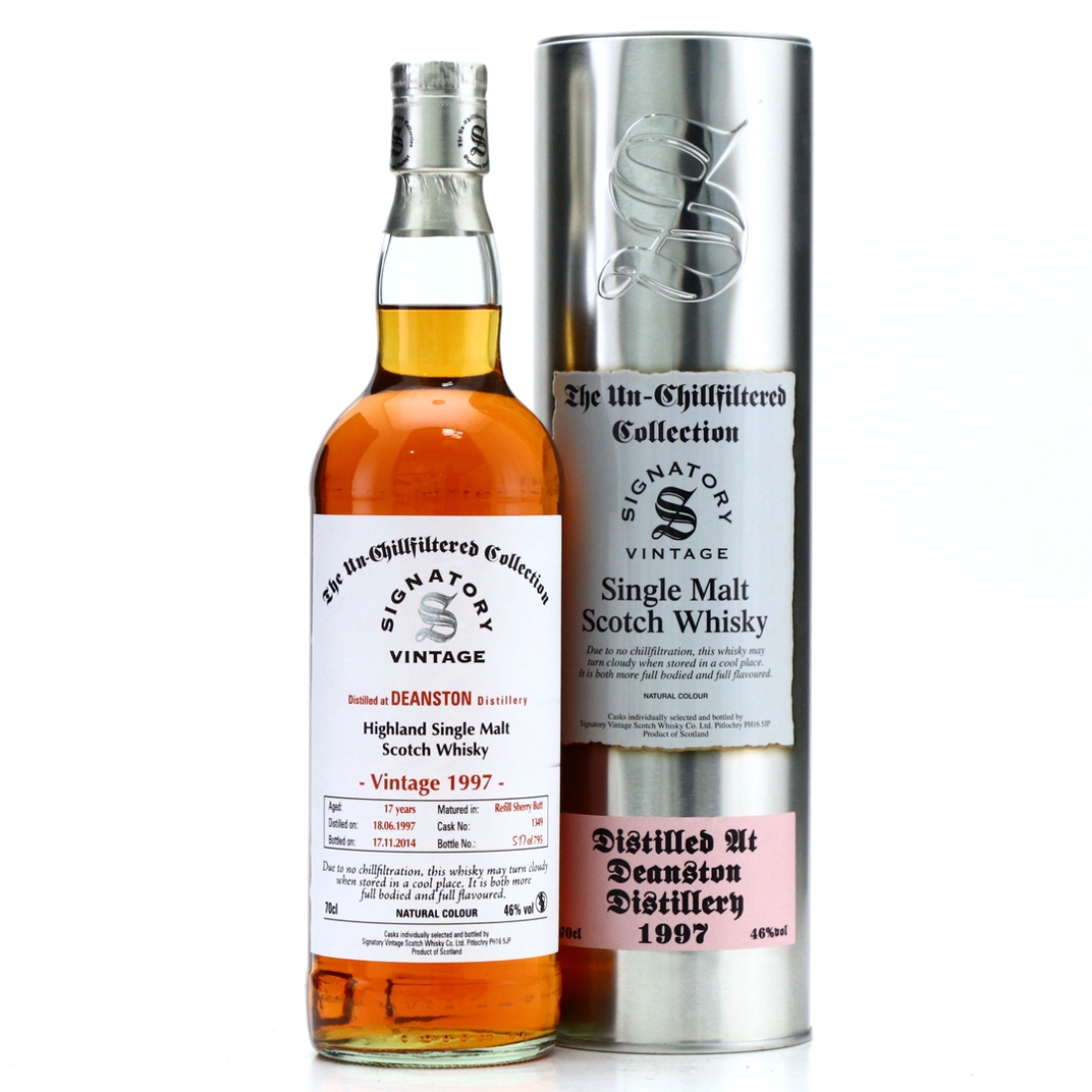 Deanston 1997 Signatory Vintage 17 Year Old