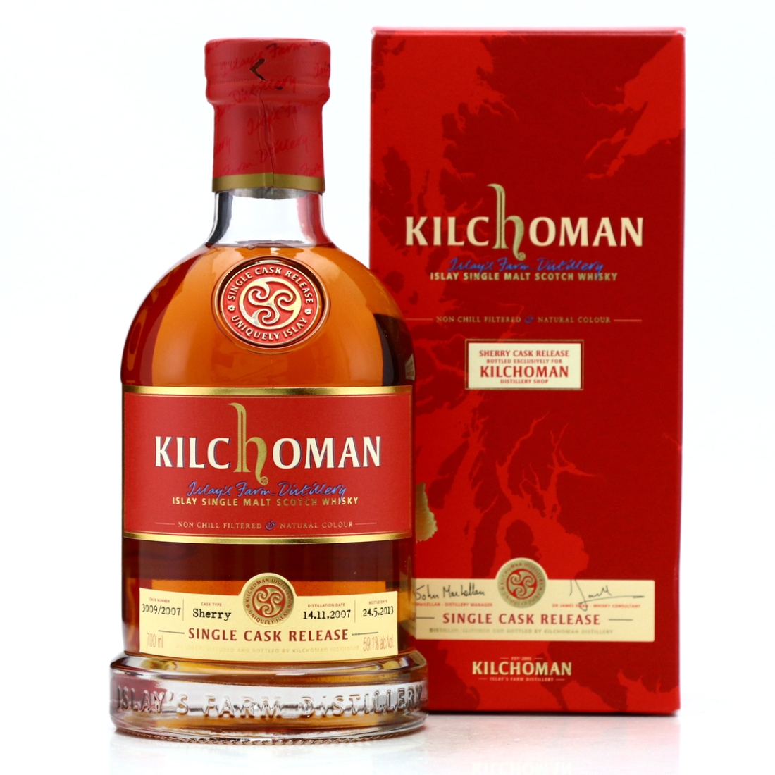 Kilchoman 2007 Single Sherry Cask #3309  / The Kilchoman Distillery Shop