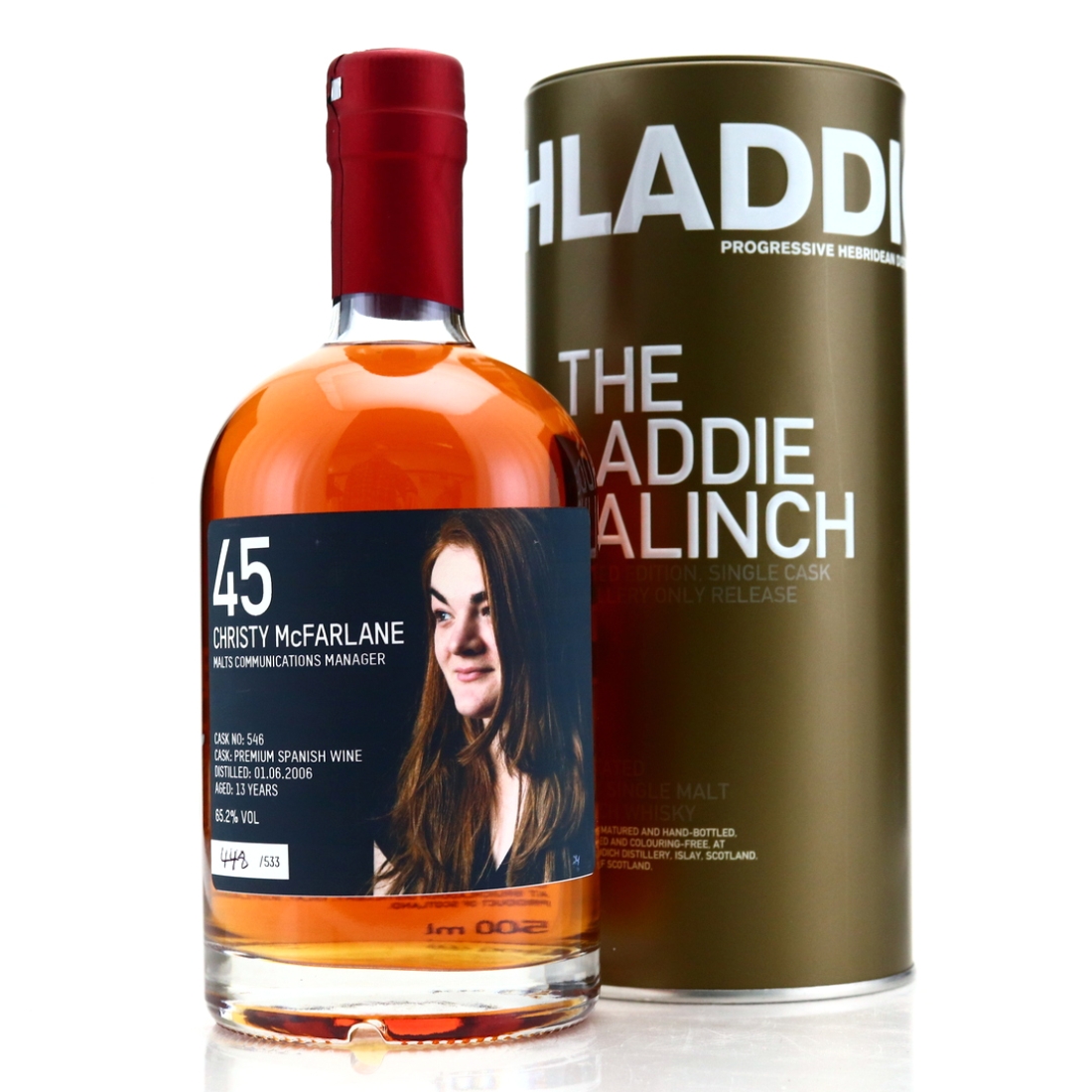 Bruichladdich 2006 Christy Macfarlane Valinch 13 Year Old / Premium Spanish Wine - Signed