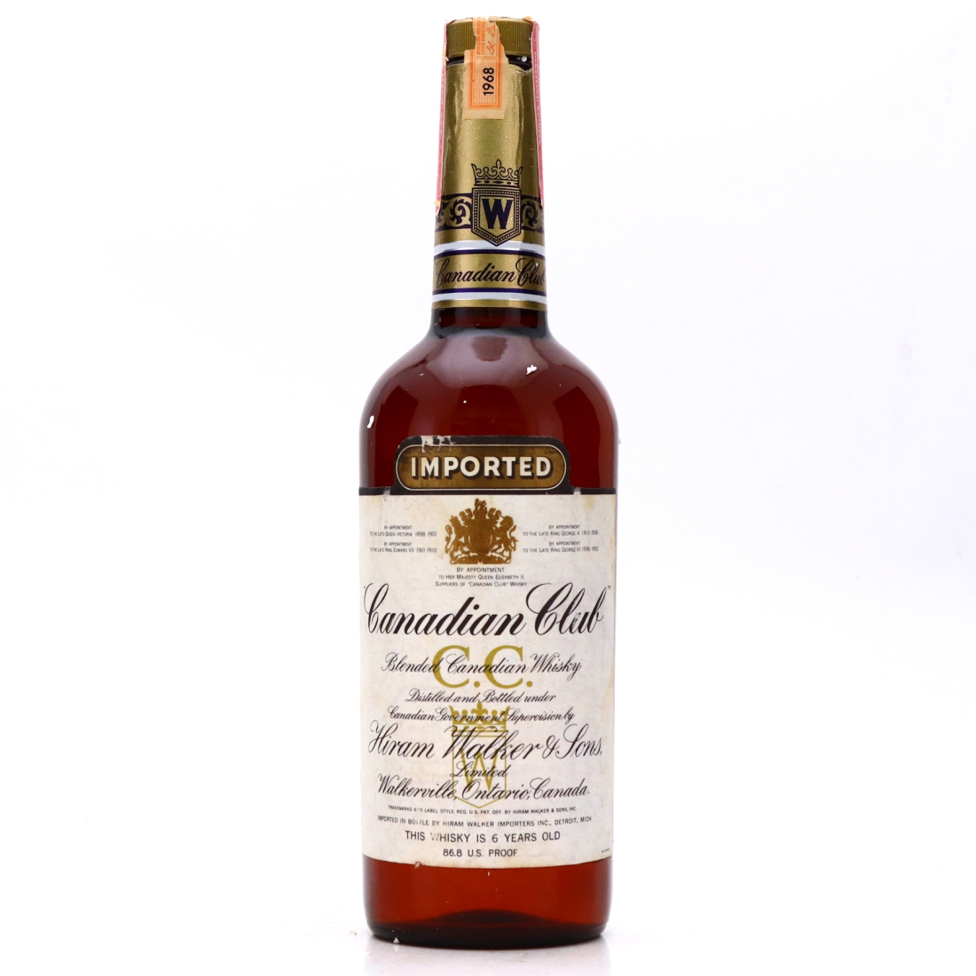 Canadian Club 1968 6 Year Old 75cl / US Import