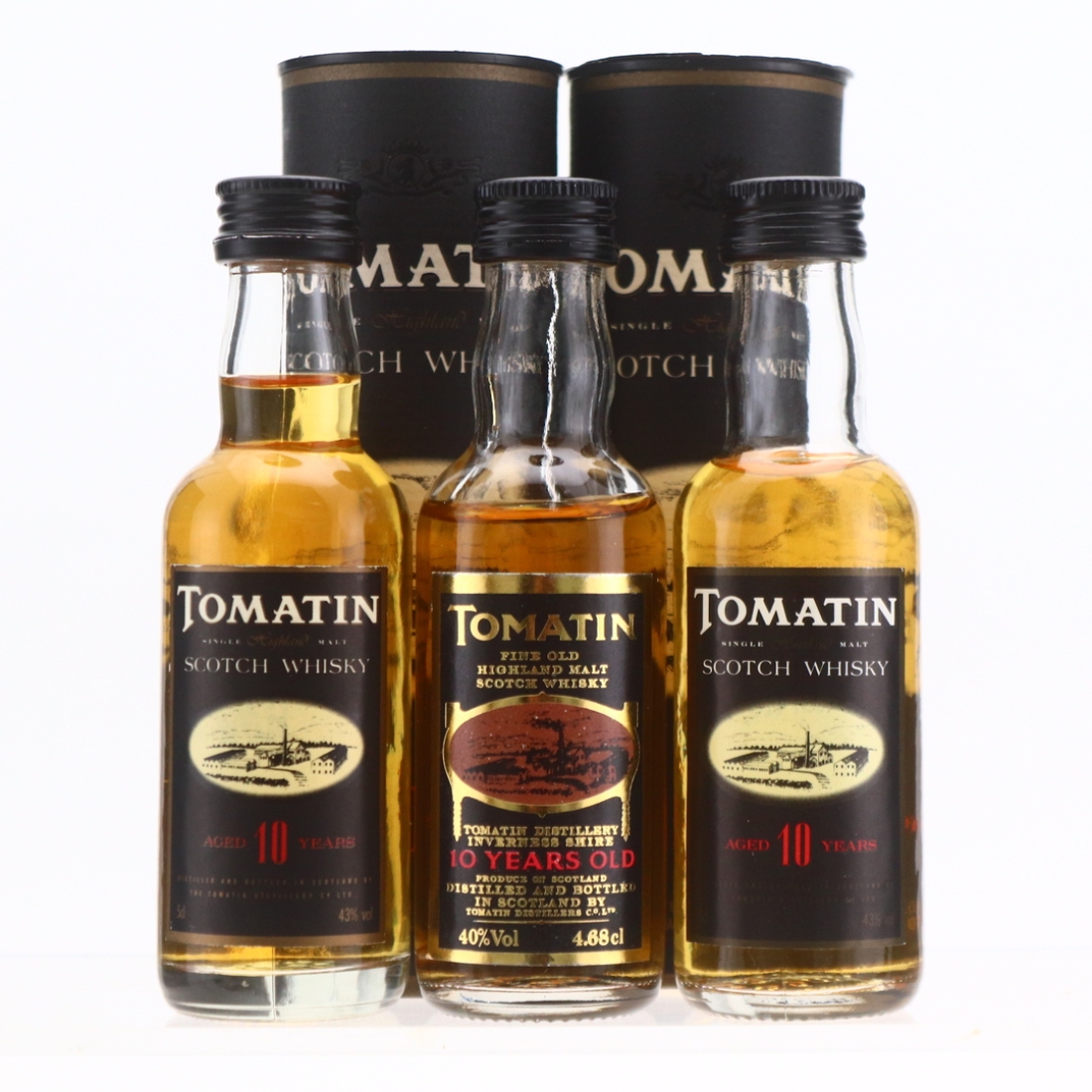 Tomatin Miniatures x 3