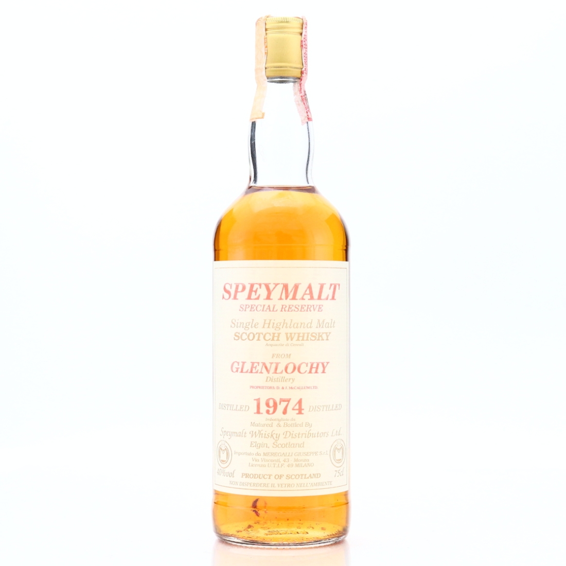 Glenlochy 1974 Gordon and MacPhail Speymalt / Meregalli Import