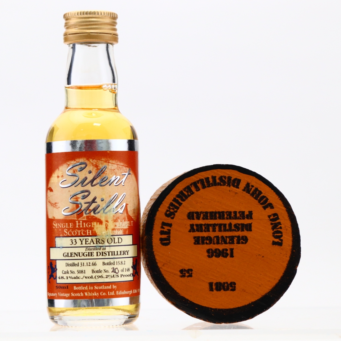 Glenugie 1966 Signatory Vintage 33 Year Old Miniature with Bung