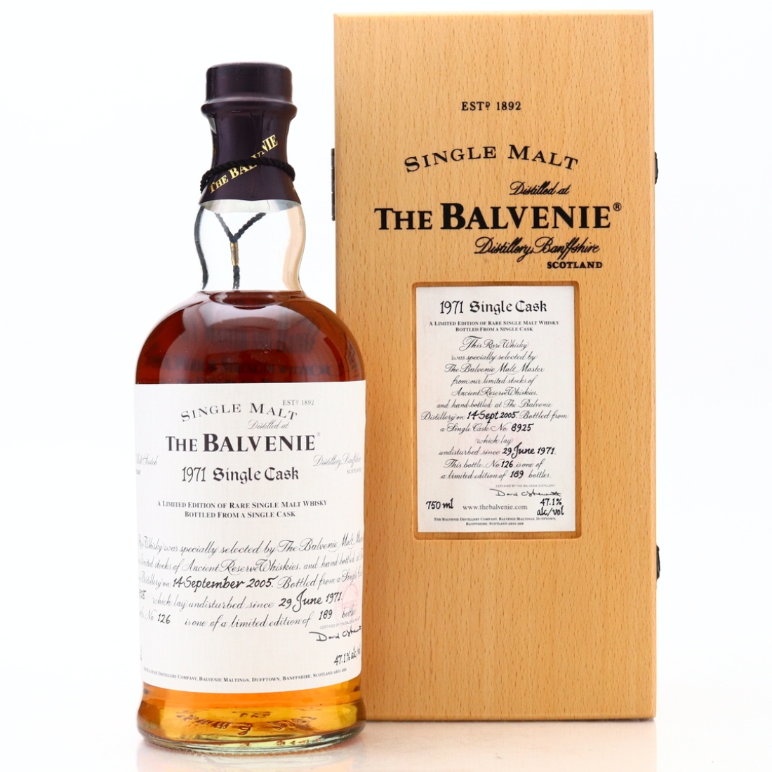 Balvenie 1971 Single Cask #8925 75cl / US Import