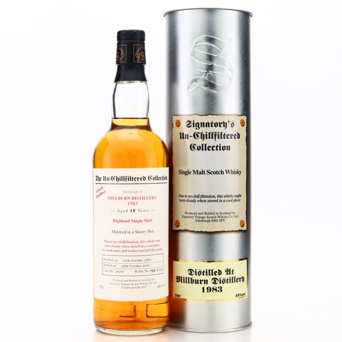 Millburn 1983 Signatory Vintage 18 Year Old
