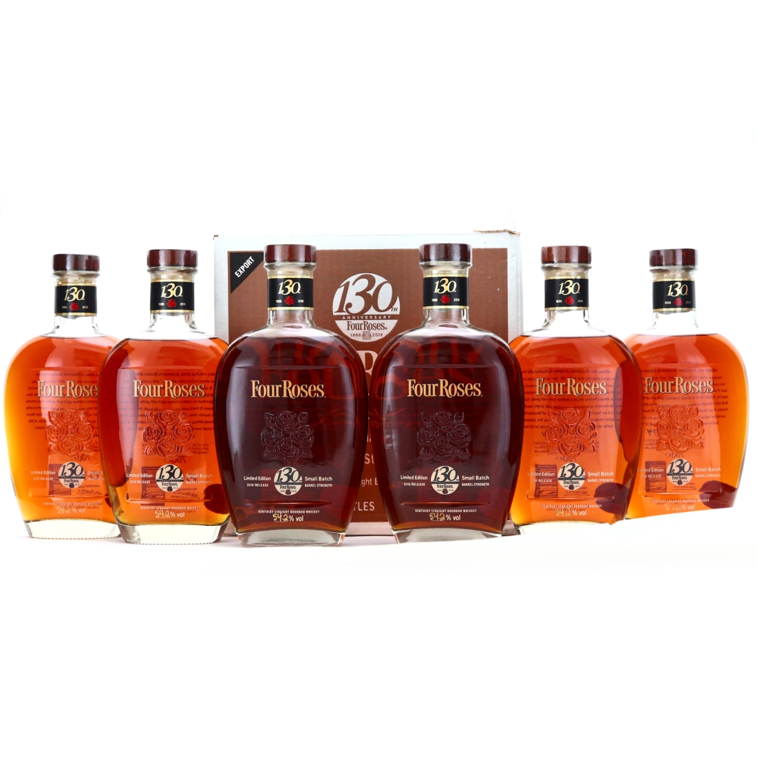 Four Roses Barrel Strength Small Batch 2018 6 x 70cl / 130th Anniversary - Case