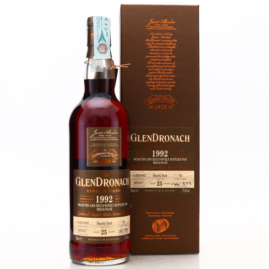 Glendronach 1992 Single Sherry Cask 25 Year Old #63