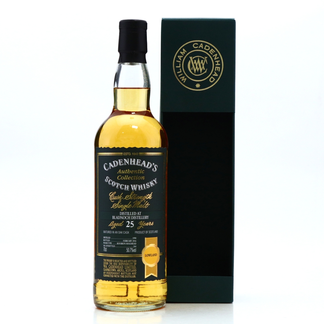 Bladnoch 1990 Cadenhead's 25 Year Old