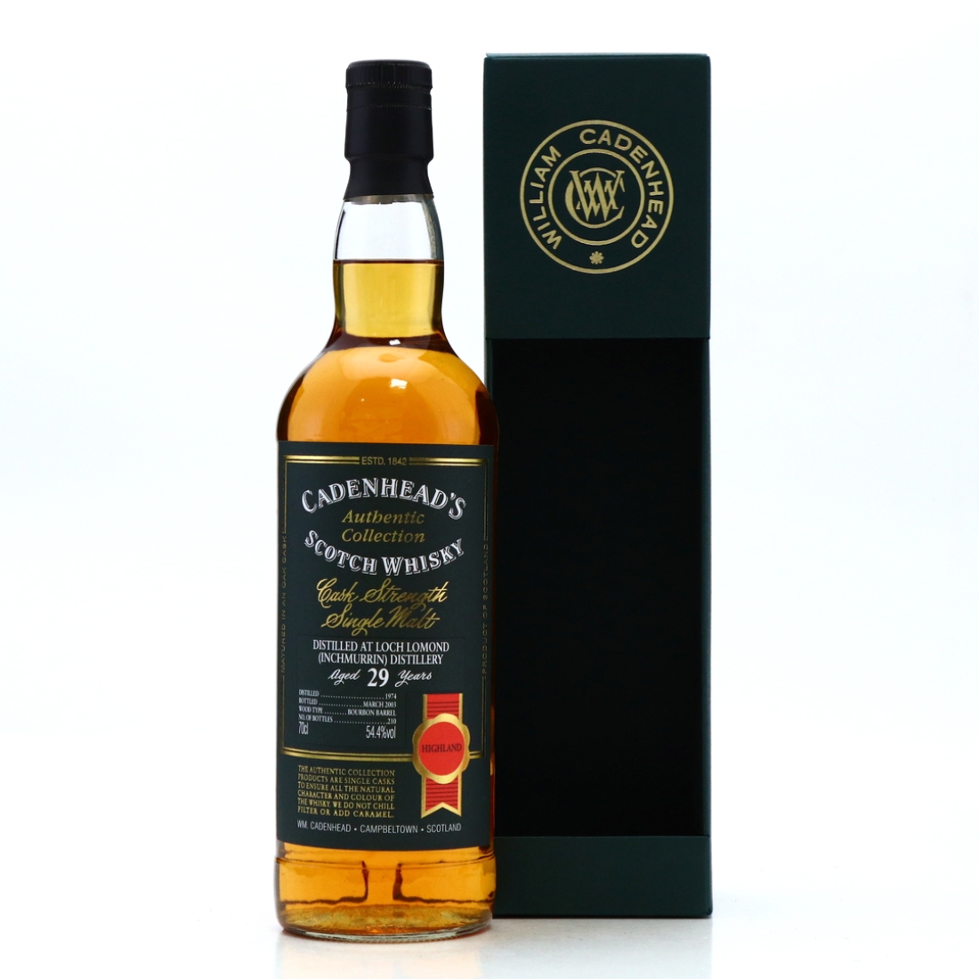 Inchmurrin 1974 Cadenhead's 29 Year Old
