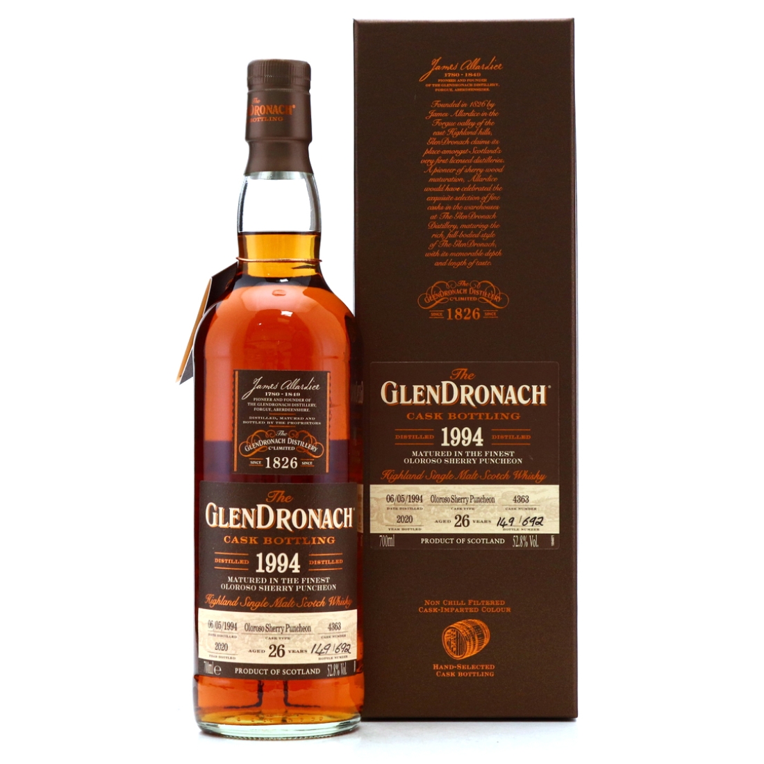 Glendronach 1994 Single Oloroso Cask 26 Year Old #4363