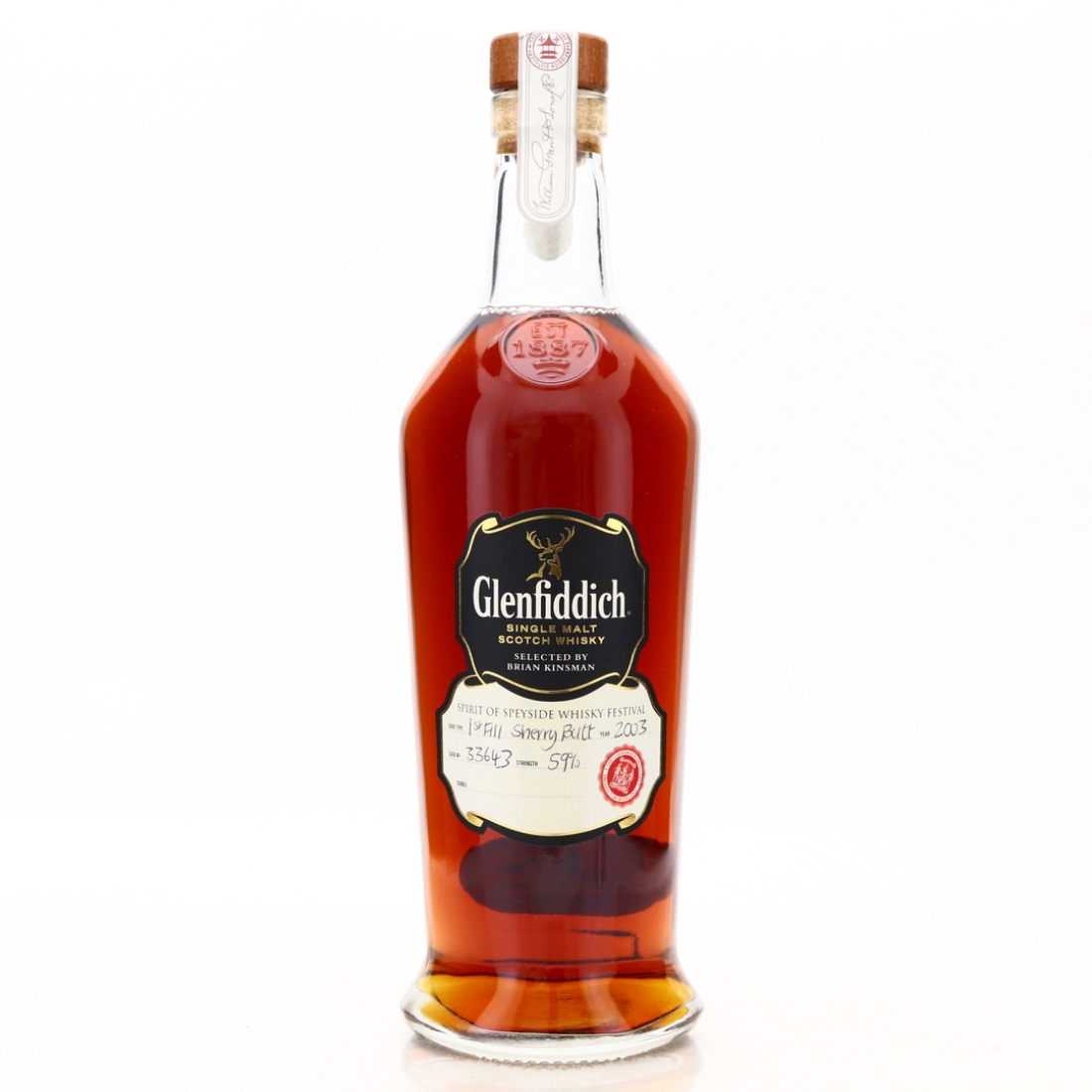 Glenfiddich 2003 First Fill Sherry Cask #33643 / Spirit of Speyside 2017