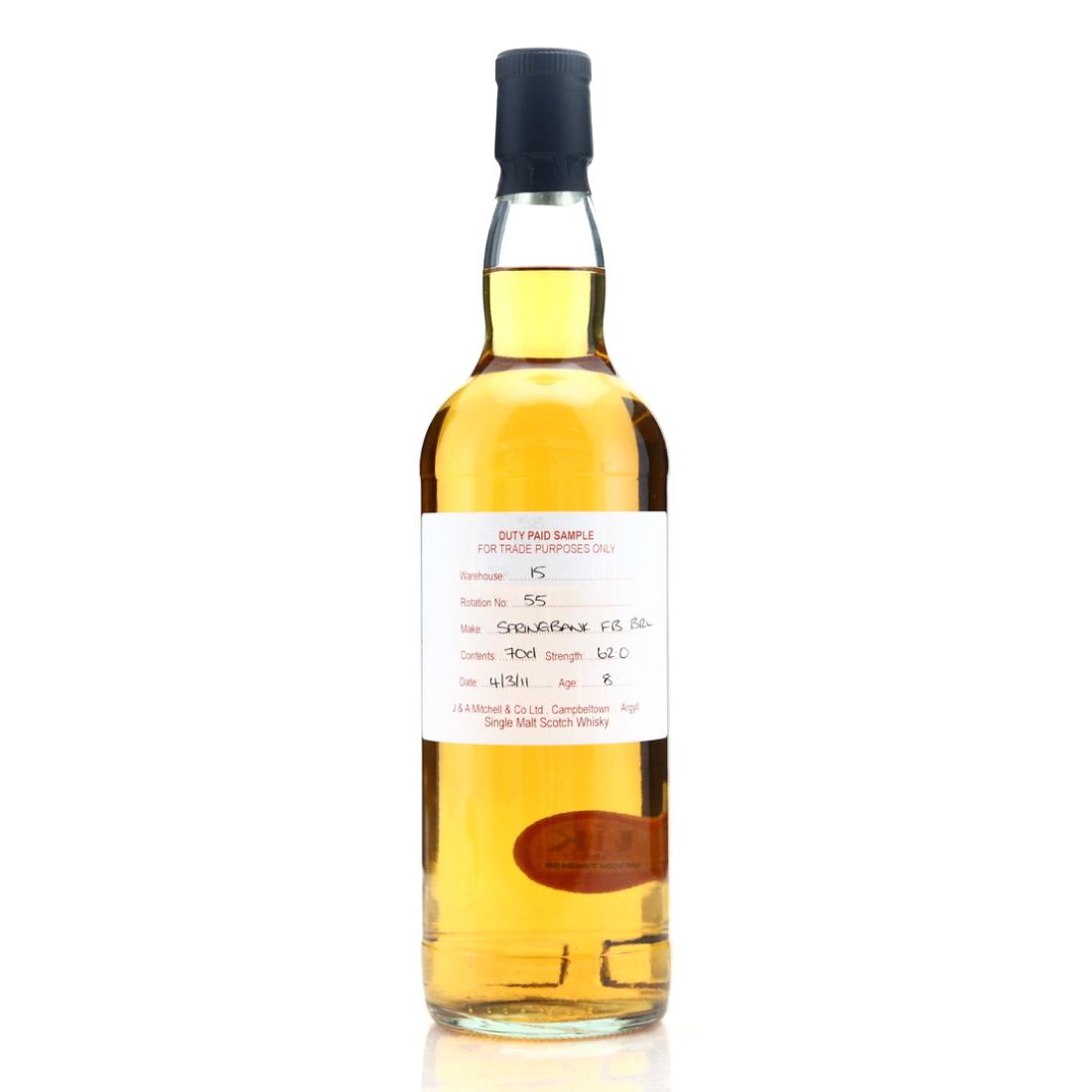 Springbank 2011 Duty Paid Sample 8 Year Old / Fresh Bourbon Barrel