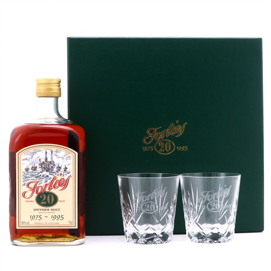 Forties 1975 20 Year Old Speyside Single Malt Gift Pack / 20th Anniversary
