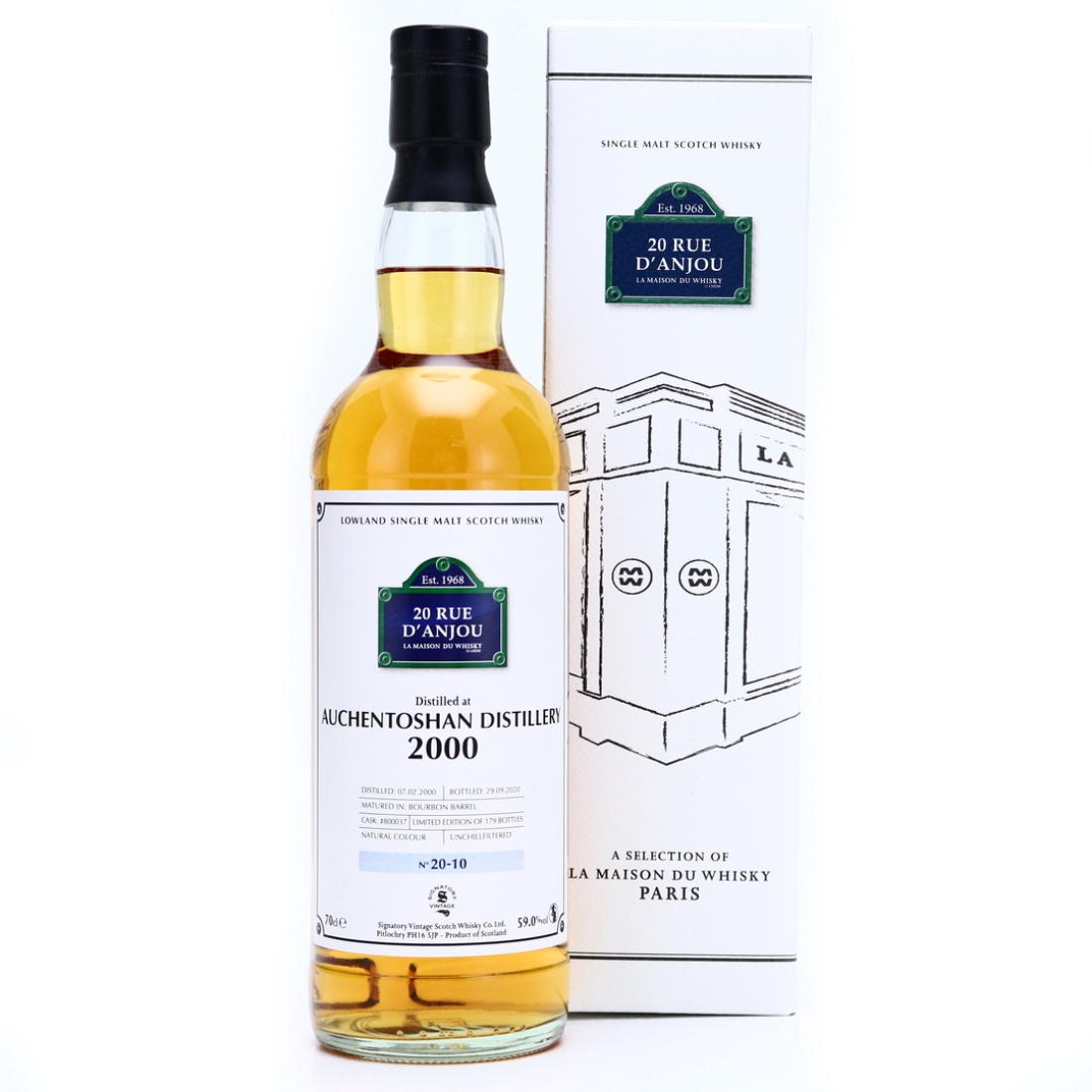 Auchentoshan 2000 Signatory Vintage 20 Year Old / LMDW 20 Rue d'Anjou