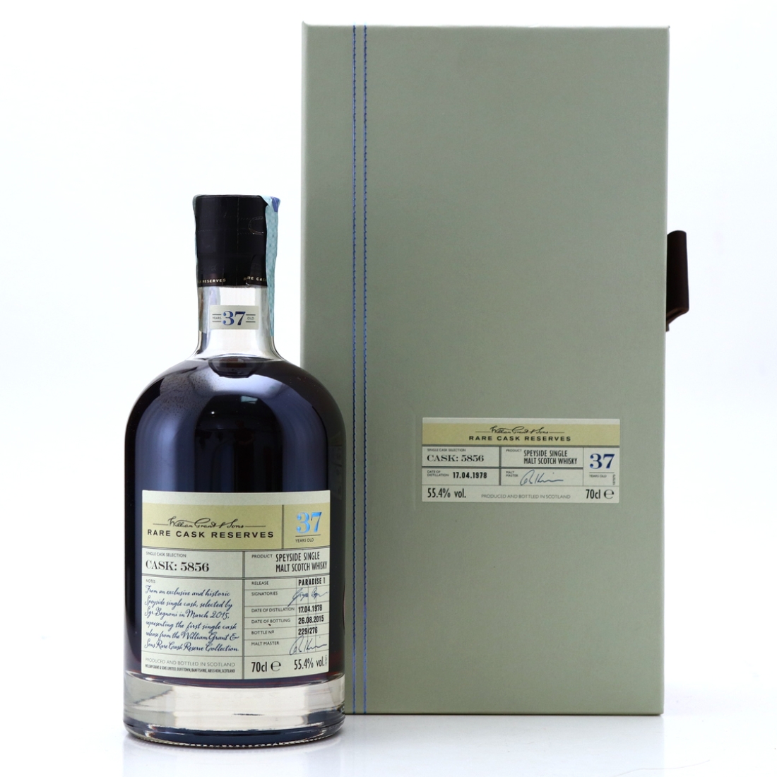 William Grant and Sons 1978 Rare Cask Reserves 37 Year Old