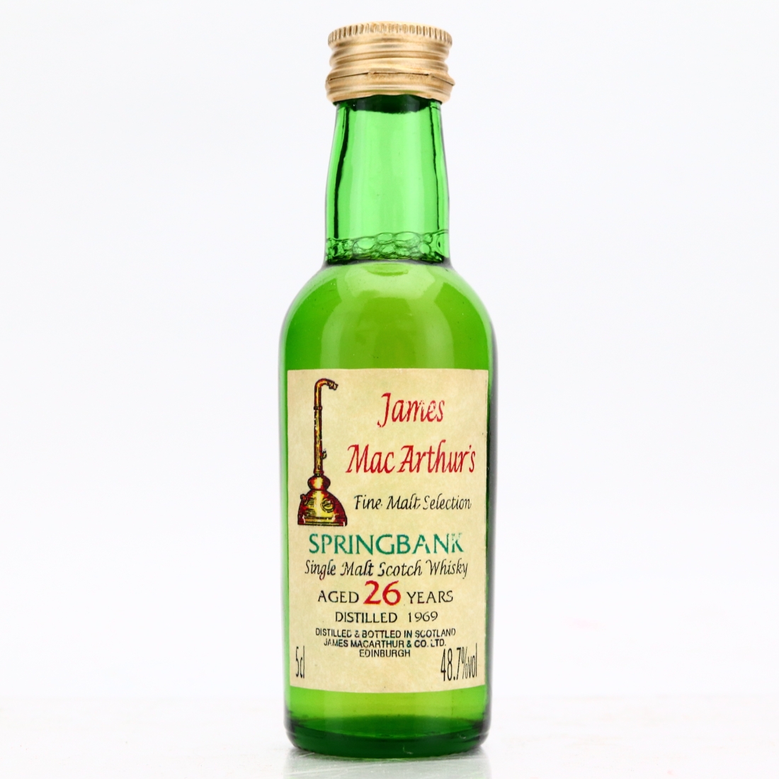 Springbank 1969 James MacArthur 26 Year Old Miniature