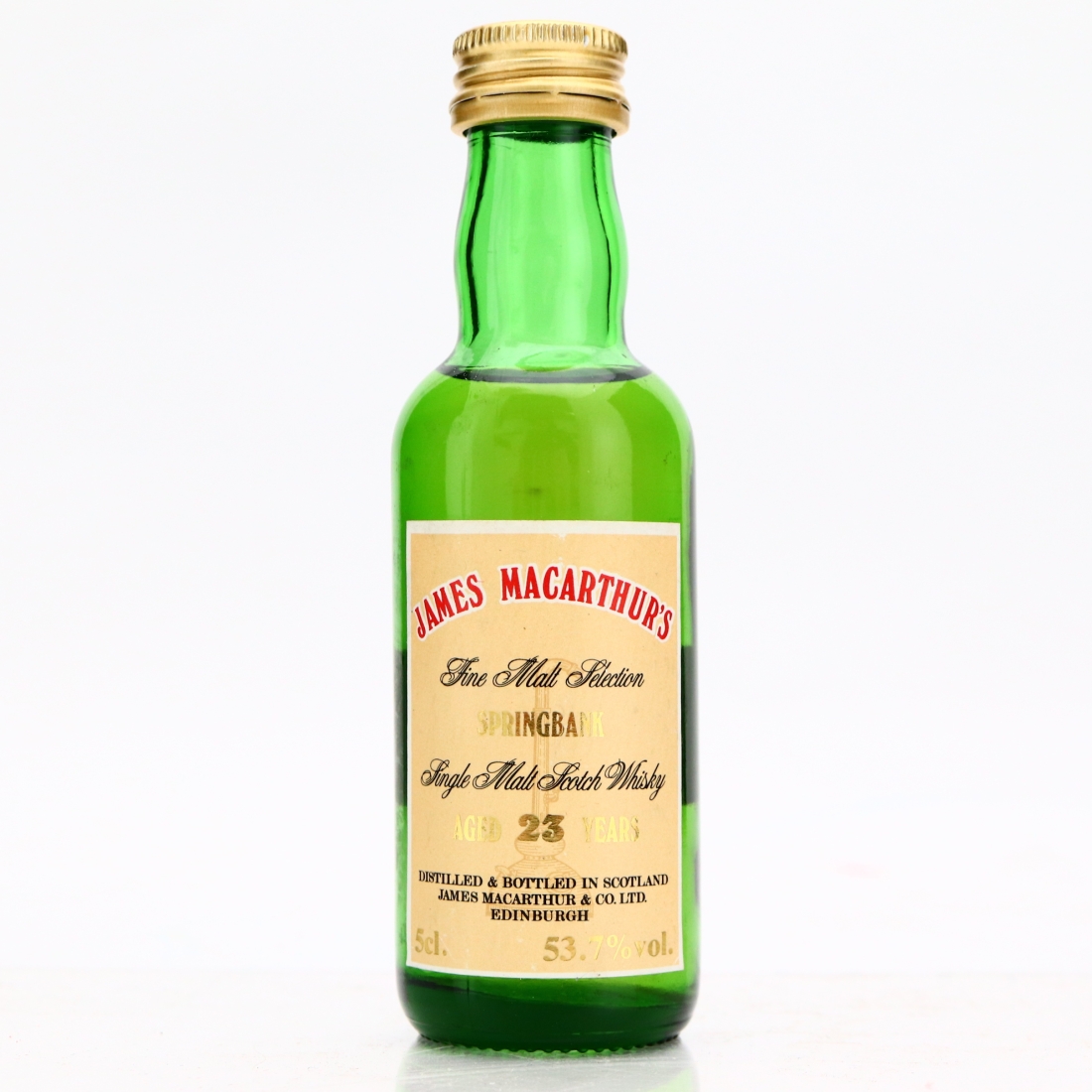 Springbank 23 Year Old James MacArthur Miniature / Mini Bottle Club UK