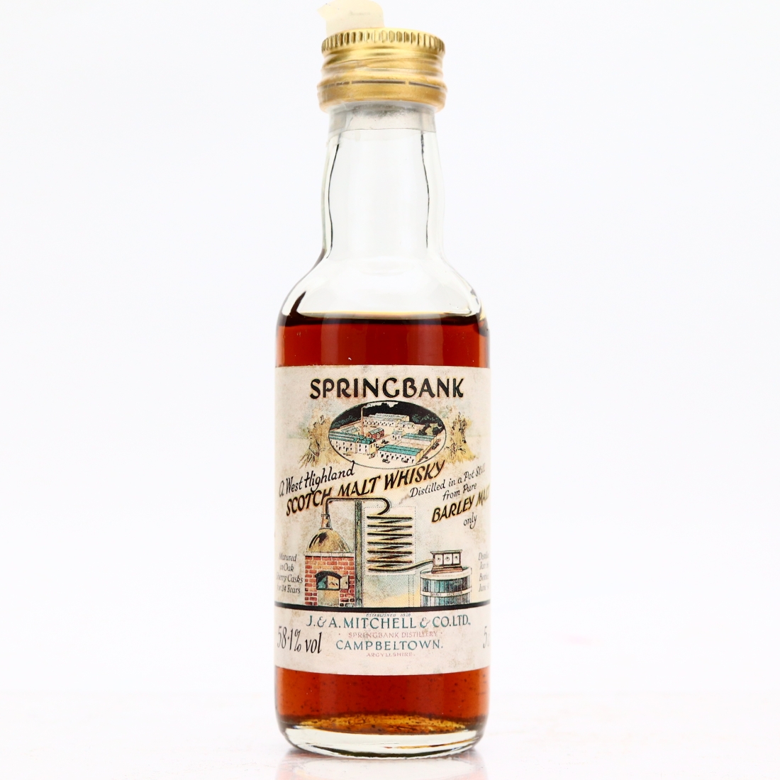 Springbank 1966 Sherry Cask 24 Year Old Miniature / Local Barley