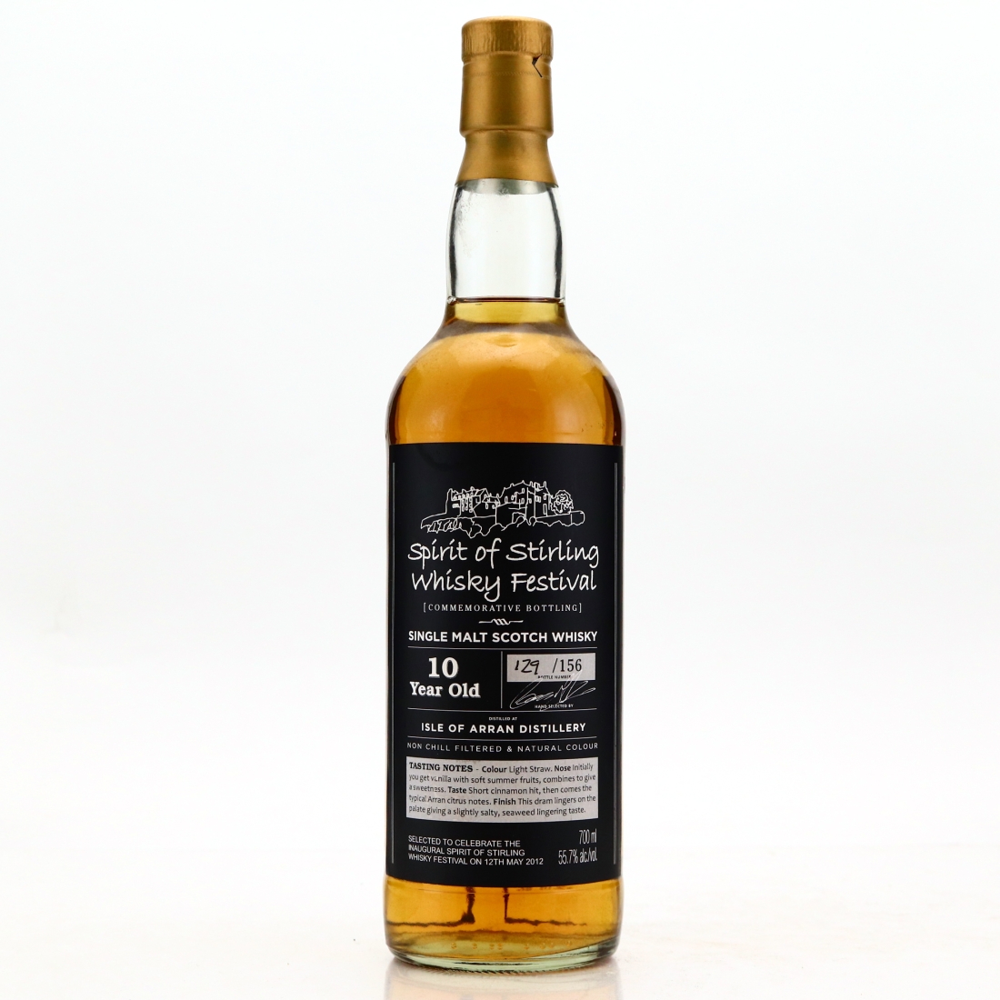 Arran 10 Year Old Inaugural Spirit of Stirling Whisky Festival 2012