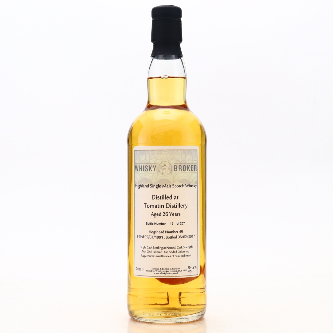 Tomatin 1991 Whisky Broker 26 Year Old