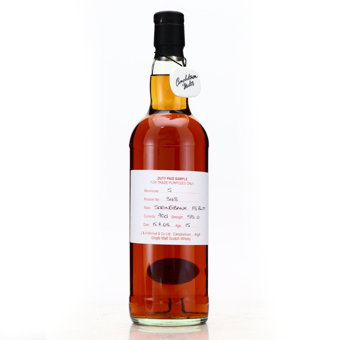 Springbank 2005 Duty Paid Sample 15 Year Old / Fresh Sherry Butt