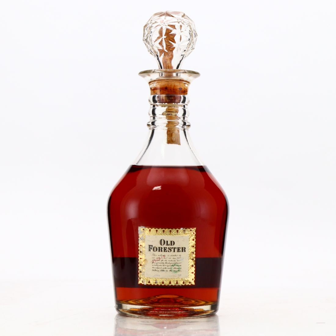 Old Forester Decanter 1960s / French Import