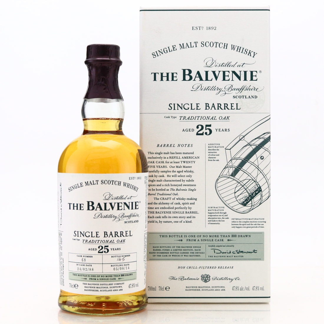 Balvenie 1988 Traditional Oak Single Barrel 25 Year Old #68