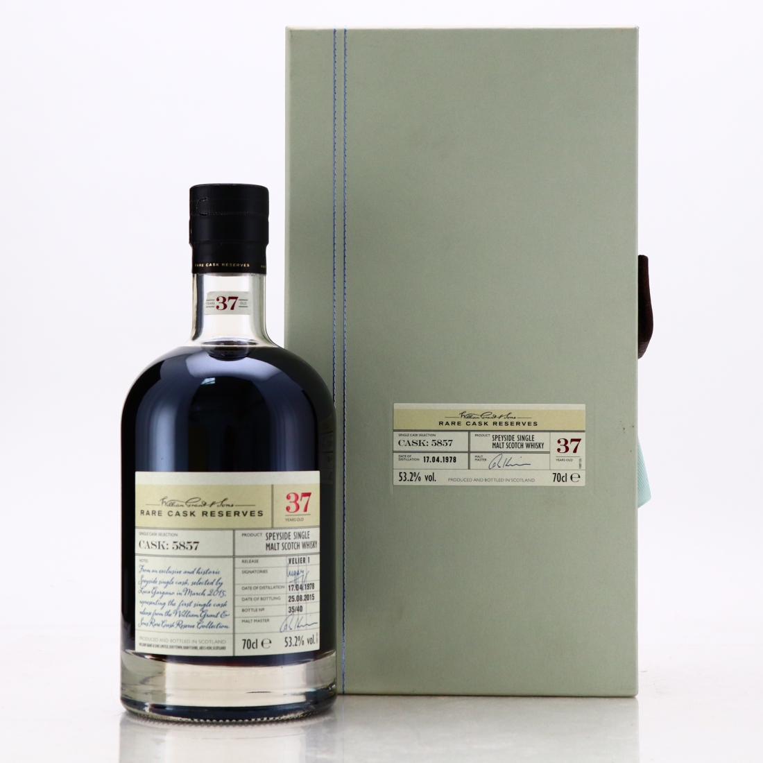 William Grant and Sons 1978 Rare Cask Reserves 37 Year Old / Velier #1