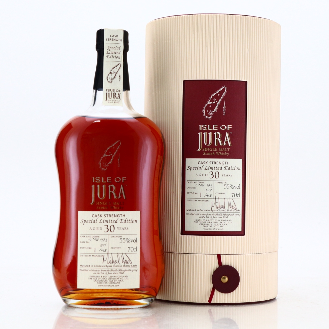 Jura 1973 Single Cask 30 Year Old #3155 / Bottle #1