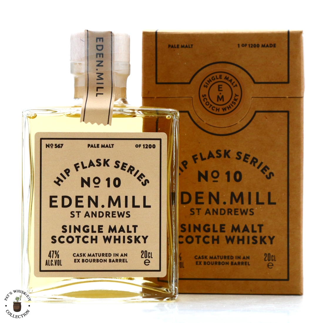 Eden Mill Hip Flask Series No.10 20cl / Pale Malt, ex-Bourbon