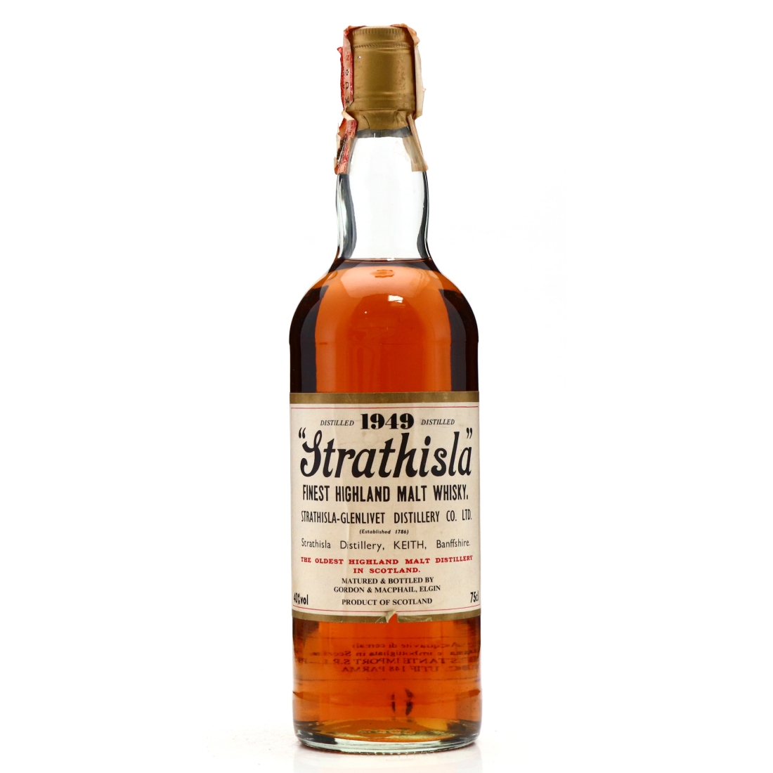 Strathisla 1949 Gordon and MacPhail 1980s