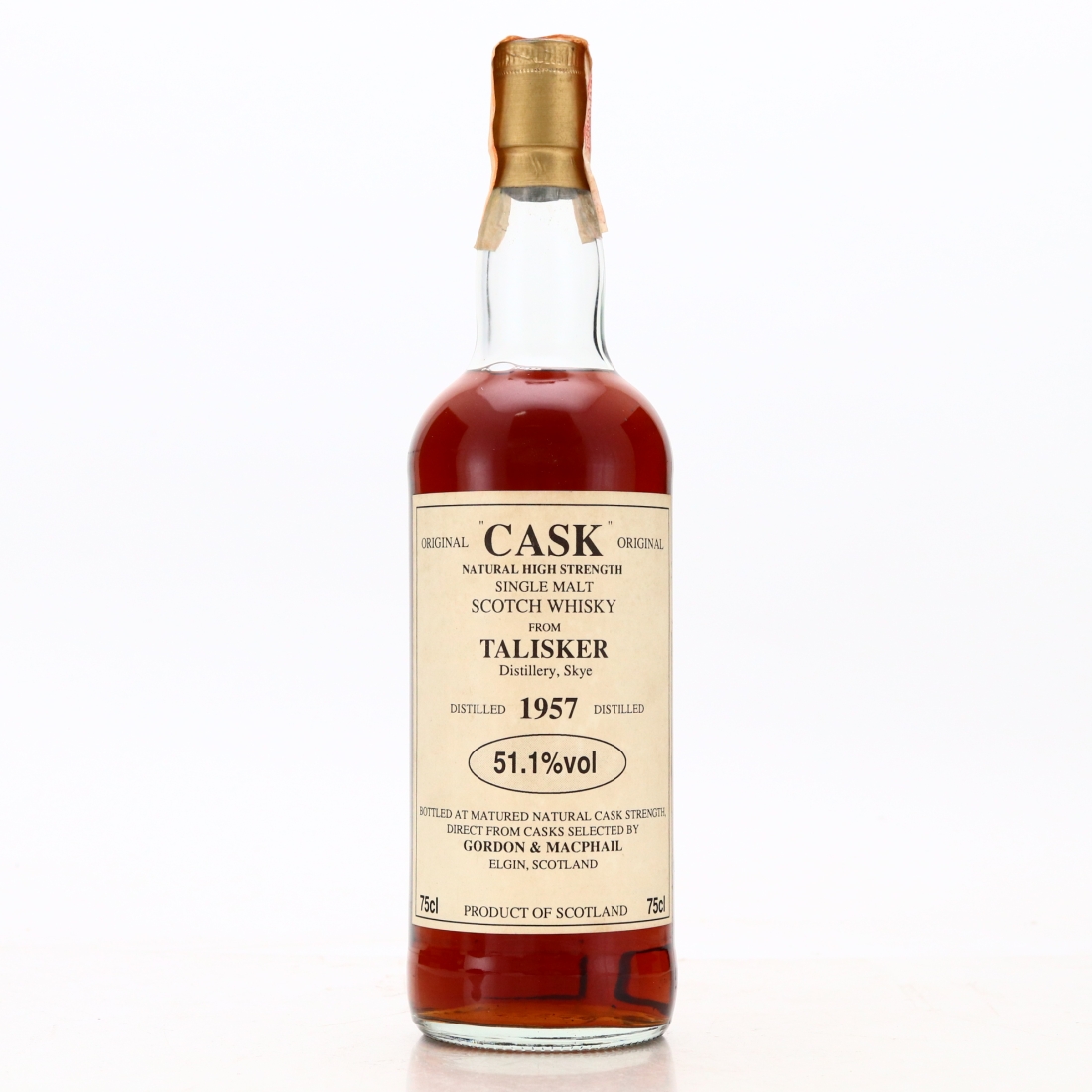 Talisker 1957 Gordon and MacPhail Original 'Cask'