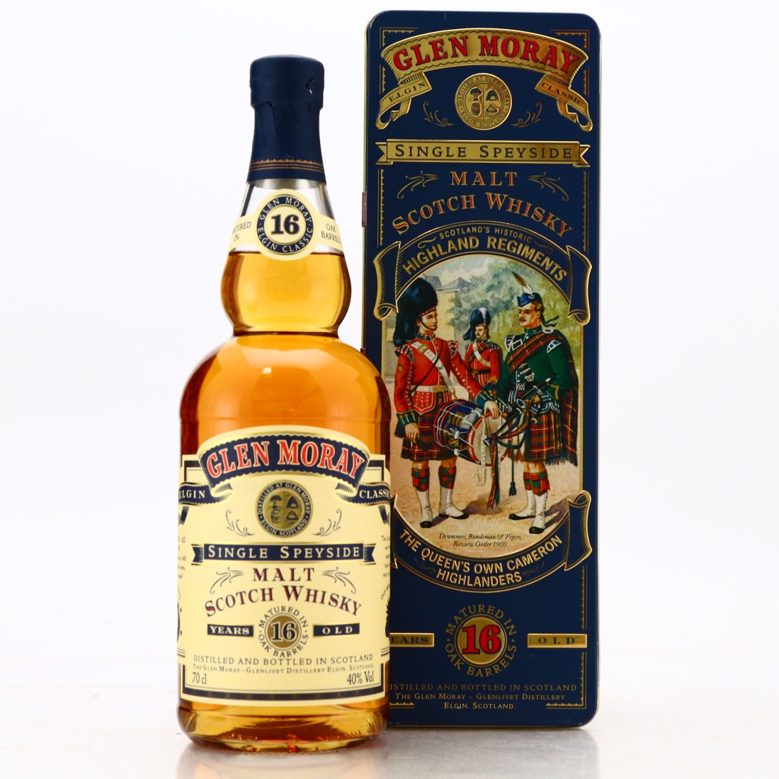 Glen Moray 16 Year Old / Queen's Own Cameron Highlanders