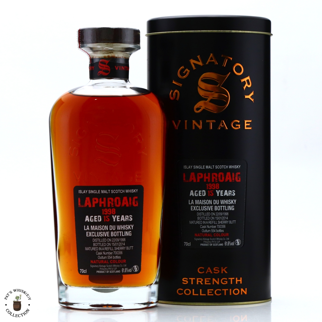 Laphroaig 1998 Signatory Vintage 15 Year Old Cask Strength / LMDW