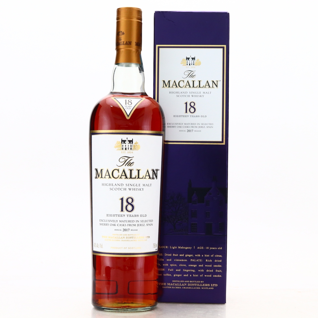 Macallan 18 Year Old 2017 Release 75cl / U.S Import